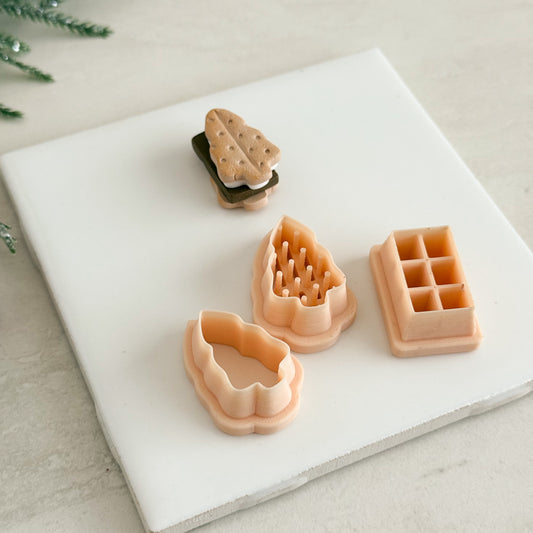 2025 Christmas Smore Tree | Festive Polymer Clay Cutters S'more