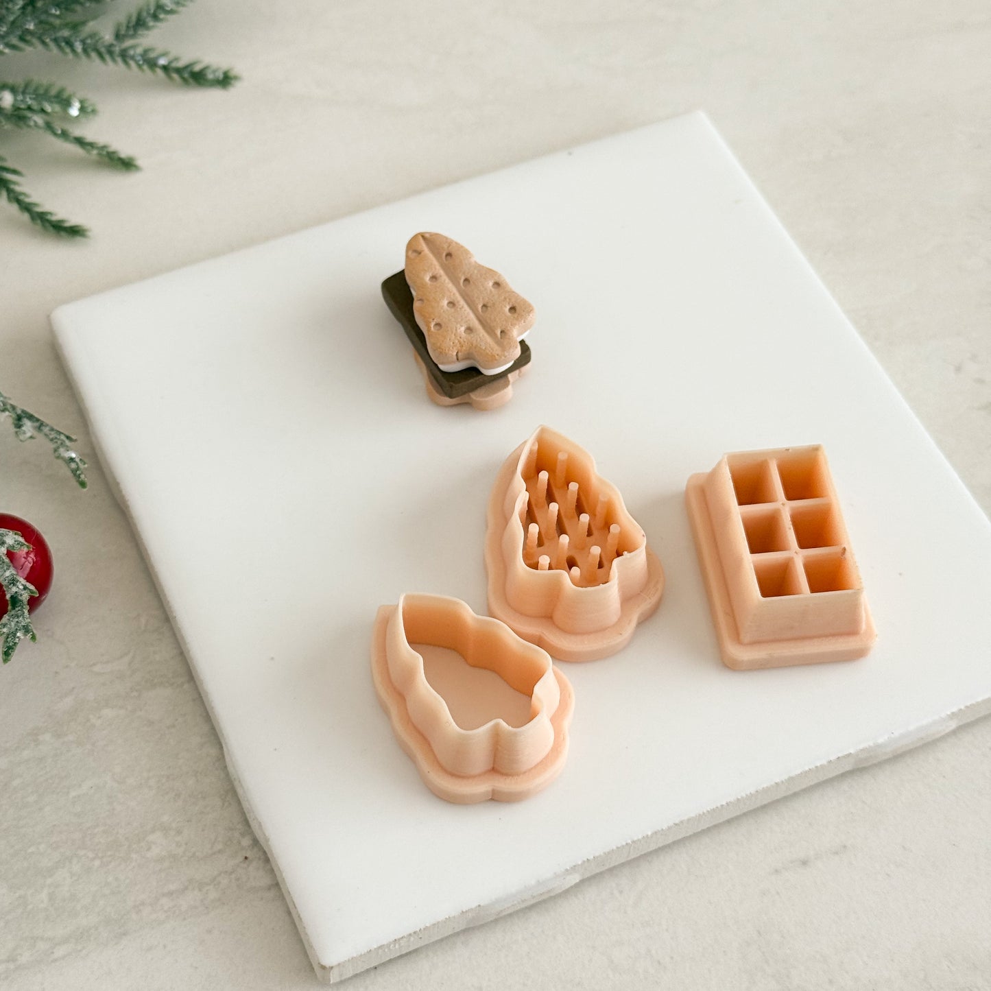 2025 Christmas Smore Tree | Festive Polymer Clay Cutters S'more