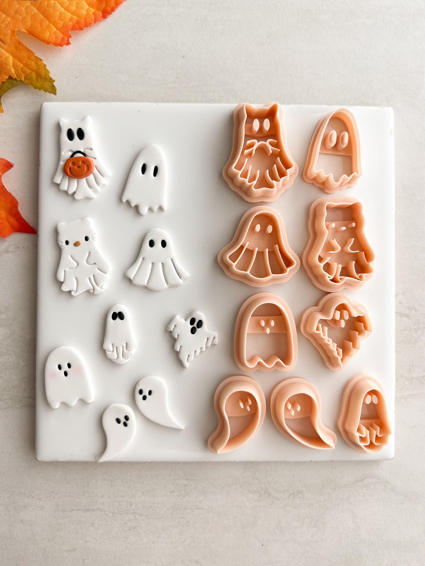 Ghost Bundle Clay Cutter Set | Ghost Bundle Polymer Clay Cutter Set for DIY Halloween Earrings Spooky-Themed Jewelry and Handmade Haunted Accessories