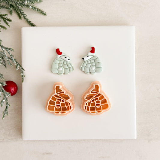 2025 Snoopy Puffer Jacket | Festive Polymer Clay Cutters