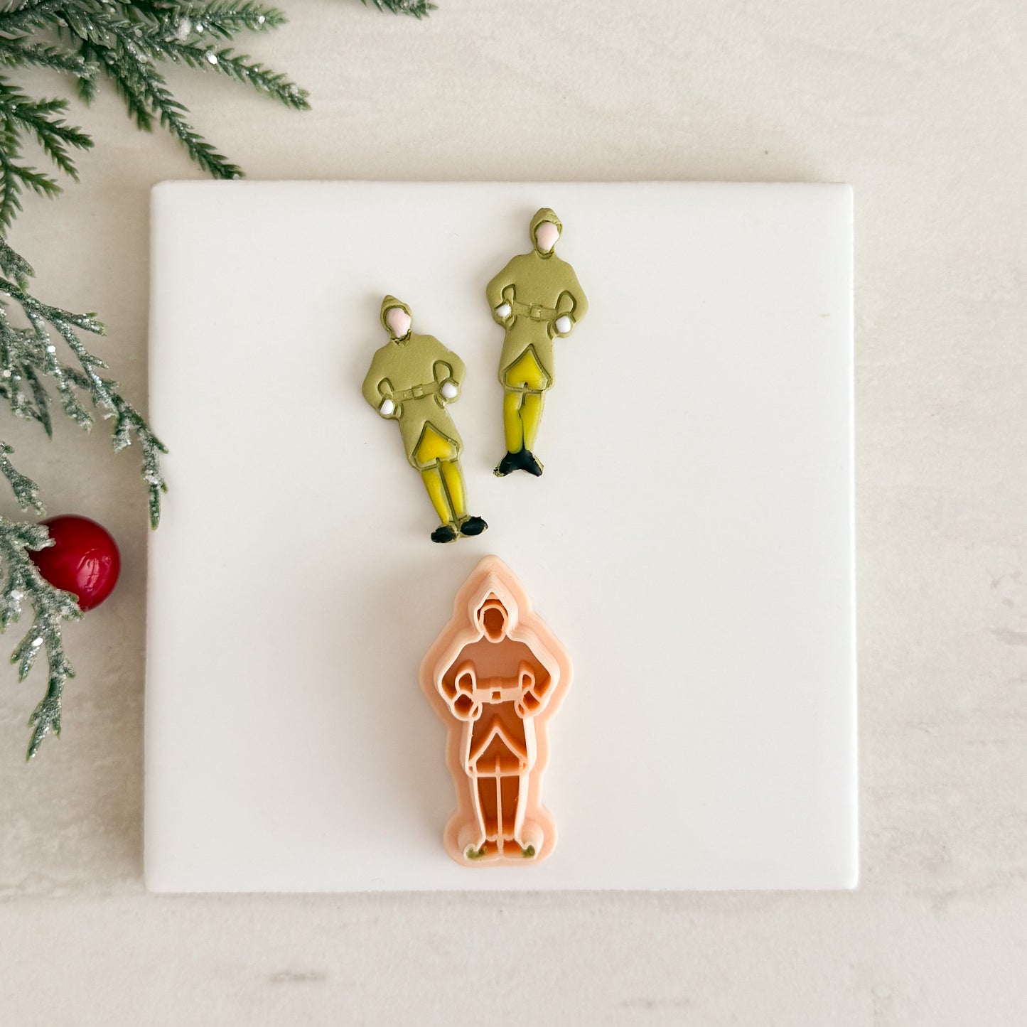 2025 Christmas Elf | Christmas Festive Polymer Clay Cutter Nostalgic