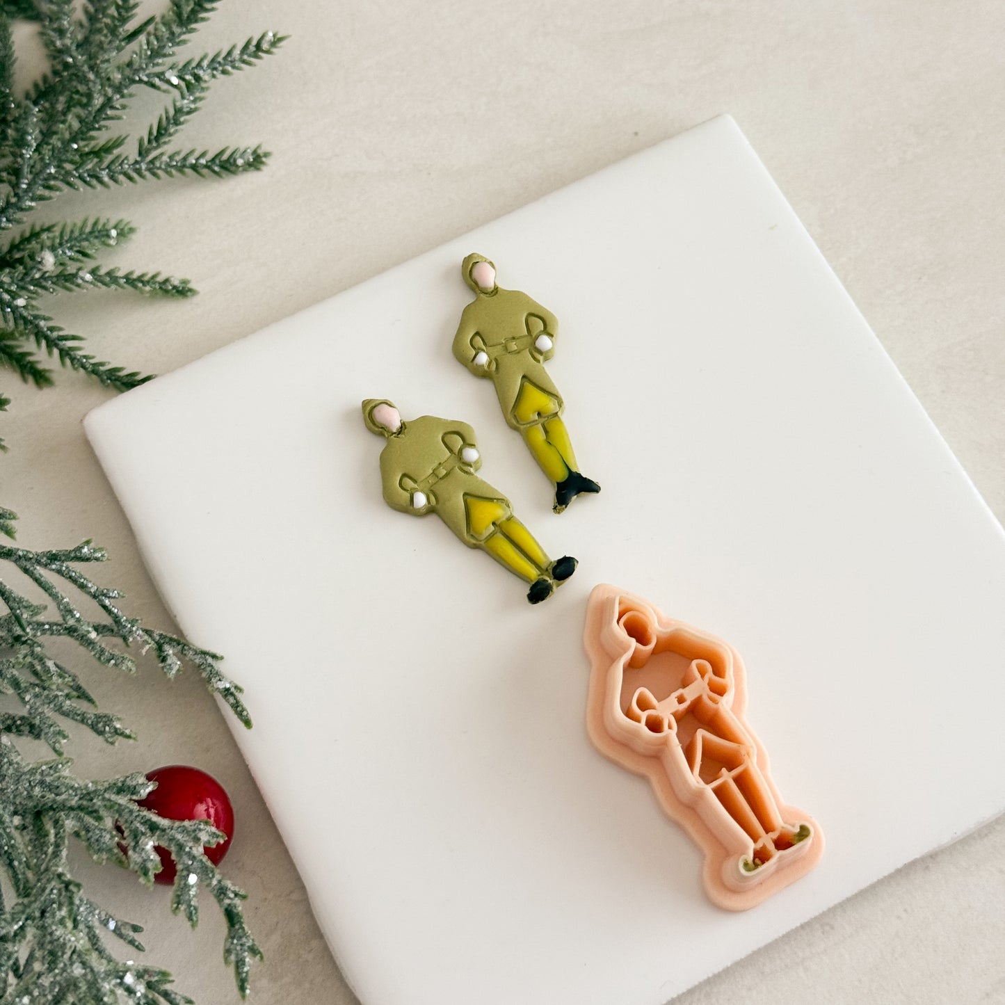 2025 Christmas Elf | Christmas Festive Polymer Clay Cutter Nostalgic