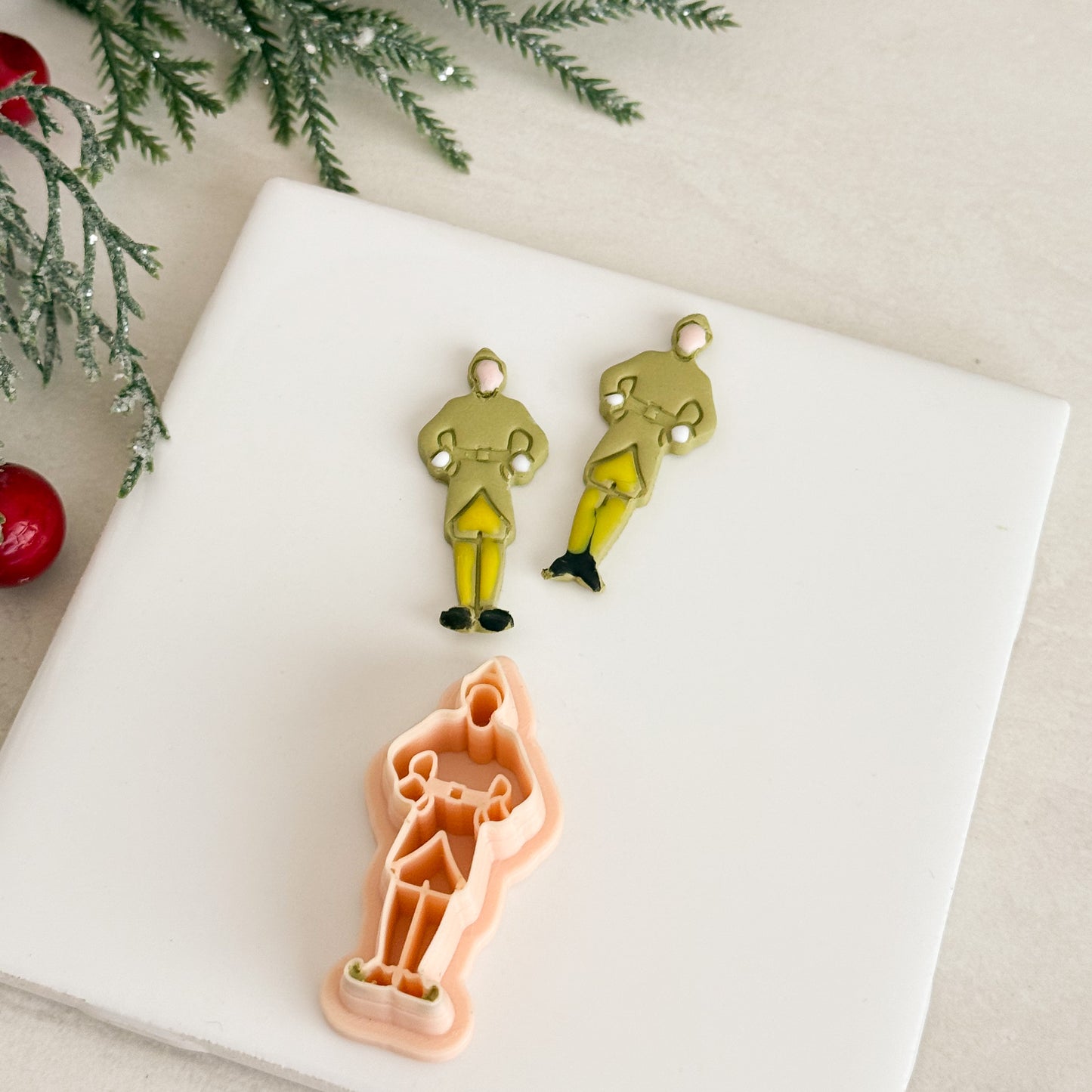 2025 Christmas Elf | Christmas Festive Polymer Clay Cutter Nostalgic
