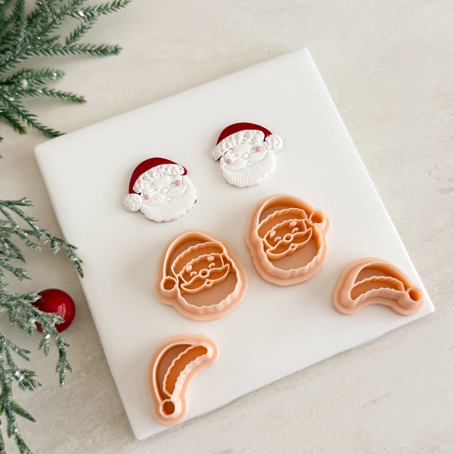 2025 Classic Santa No. 1 | Festive Polymer Clay Cutters