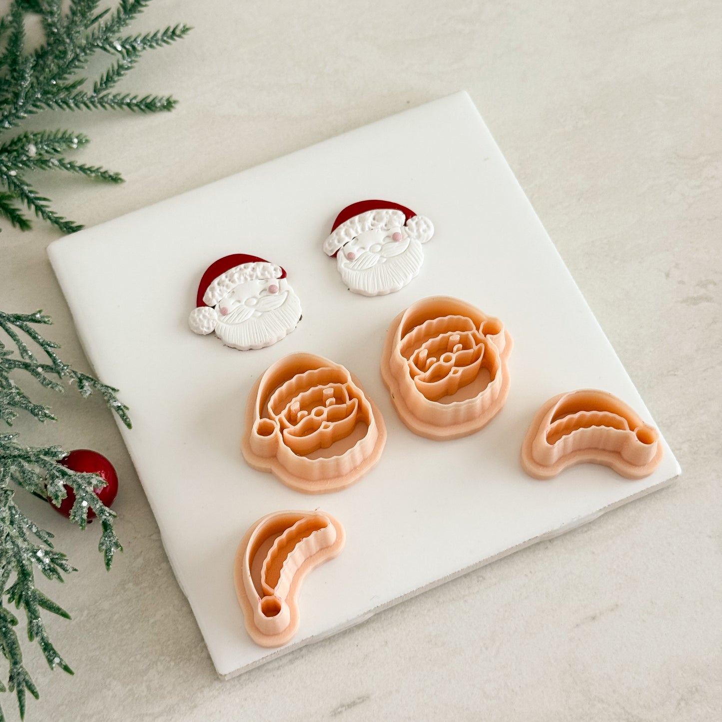 2025 Classic Santa No. 1 | Festive Polymer Clay Cutters