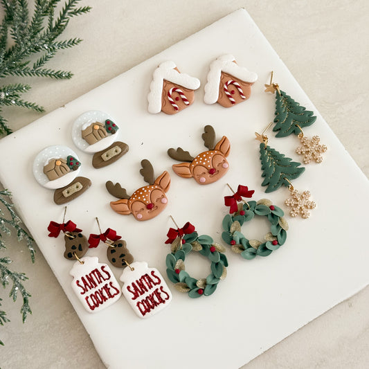 2025 Christmas Ralph Lauren Inspired Set of 6 | Festive Polymer Clay Cutters