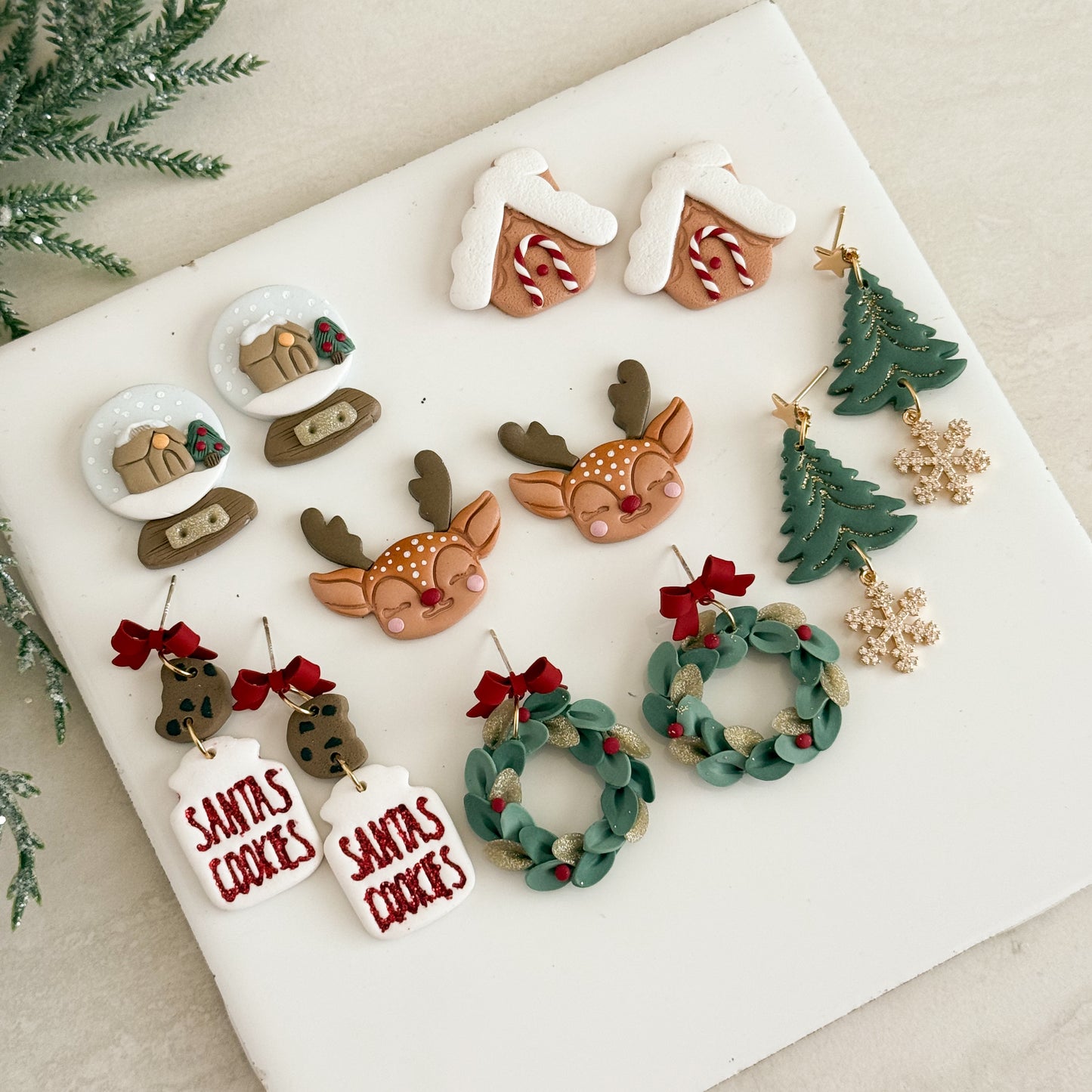 2025 Christmas Ralph Lauren Inspired Set of 6 | Festive Polymer Clay Cutters