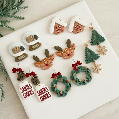 2025 Christmas Ralph Lauren Inspired Set of 6 | Festive Polymer Clay Cutters
