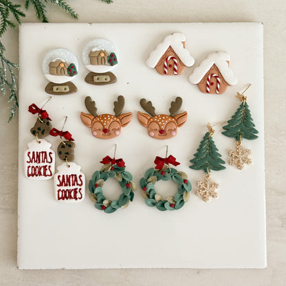 2025 Christmas Ralph Lauren Inspired Set of 6 | Festive Polymer Clay Cutters