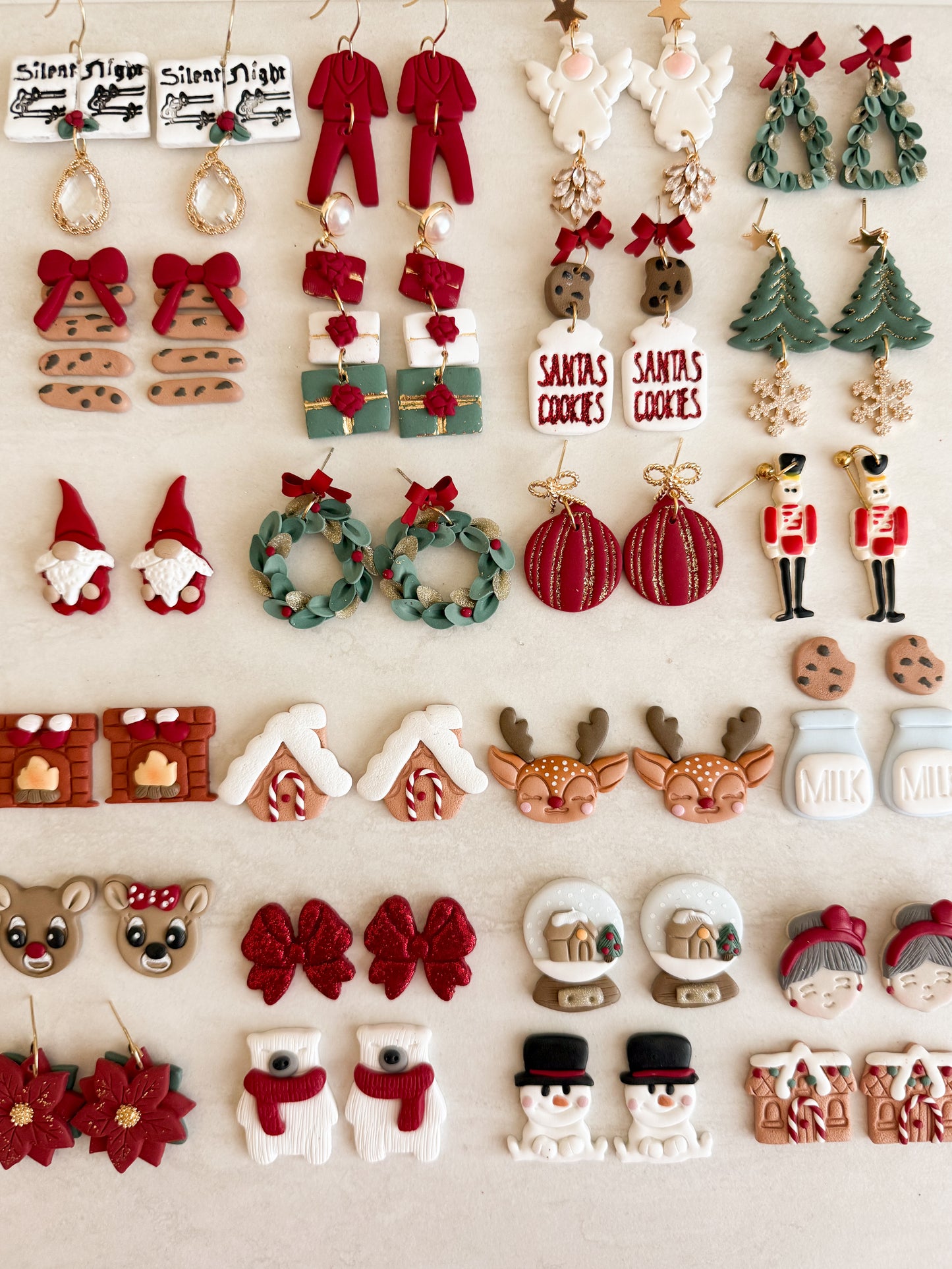 2025 Christmas Bundle No. 1 - Set of 24 | Festive Polymer Clay Cutter