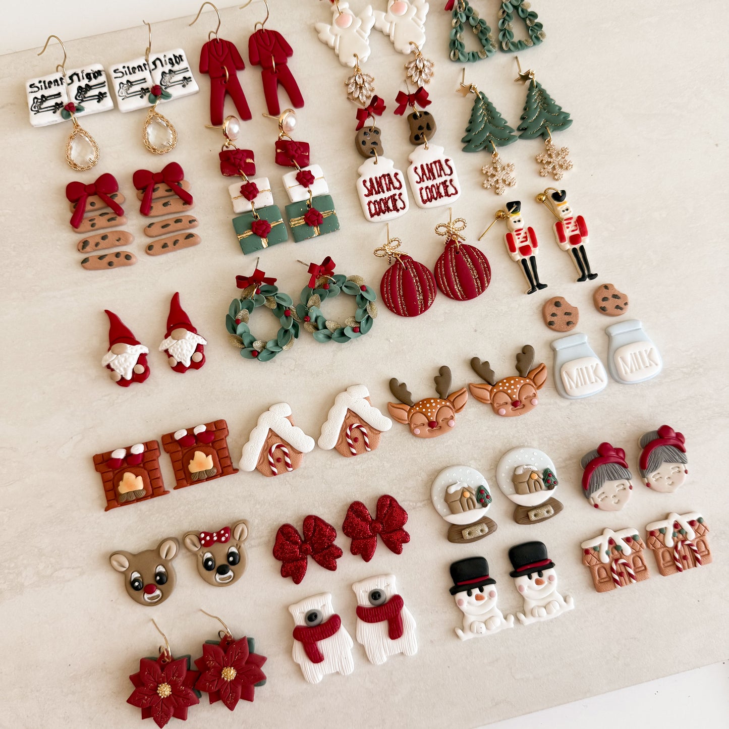2025 Christmas Bundle No. 1 - Set of 24 | Festive Polymer Clay Cutter