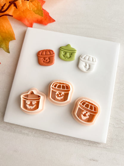 McDonalds Buckets Halloween Clay Cutters | McDonalds Buckets Halloween Polymer Clay Cutters for DIY Spooky Earrings Fun Jewelry and Handmade Halloween Accessories