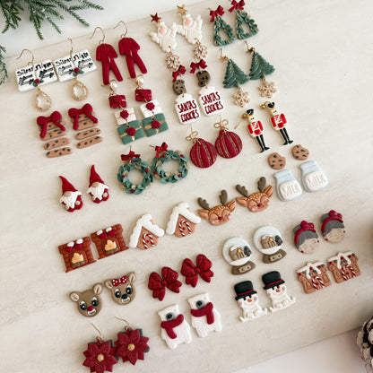 2025 Christmas Bundle No. 1 - Set of 24 | Festive Polymer Clay Cutter