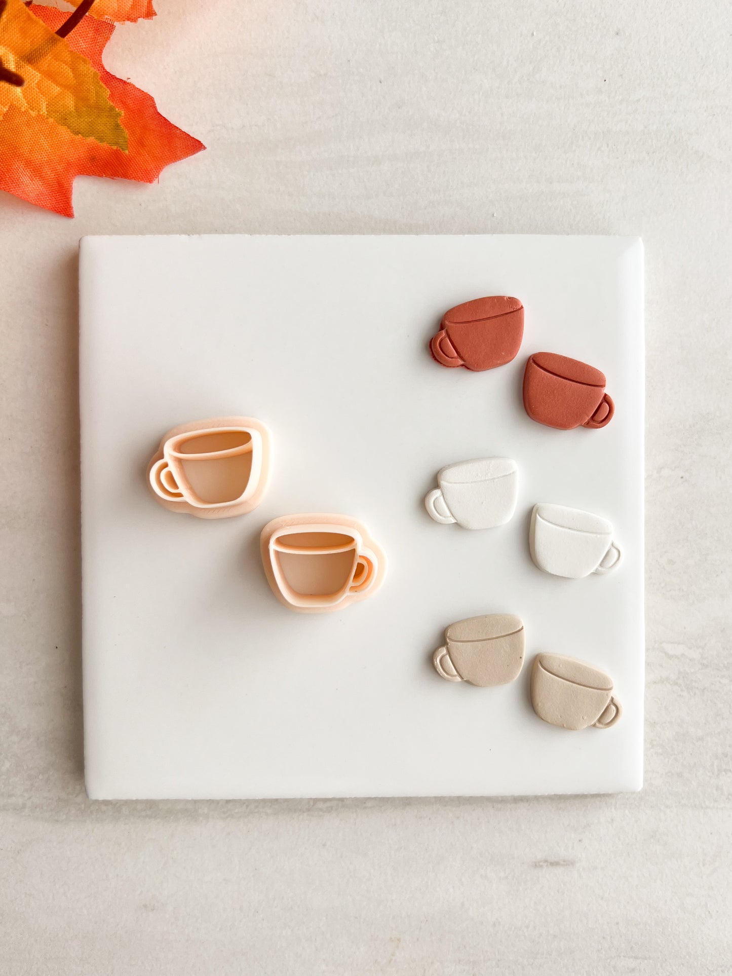 Coffee Cup No. 4 | Coffee Cup No. 4 Polymer Clay Cutter for DIY Coffee Earrings Barista-Themed Jewelry and Handmade Cute Accessories