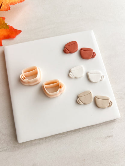 Coffee Cup No. 4 | Coffee Cup No. 4 Polymer Clay Cutter for DIY Coffee Earrings Barista-Themed Jewelry and Handmade Cute Accessories