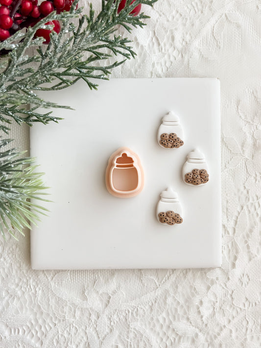 Cookie Jar Clay Cutter | Cookie Jar Polymer Clay Cutter for DIY Baking-Themed Earrings Handmade Jewelry and Fun Kitchen-Inspired Crafts
