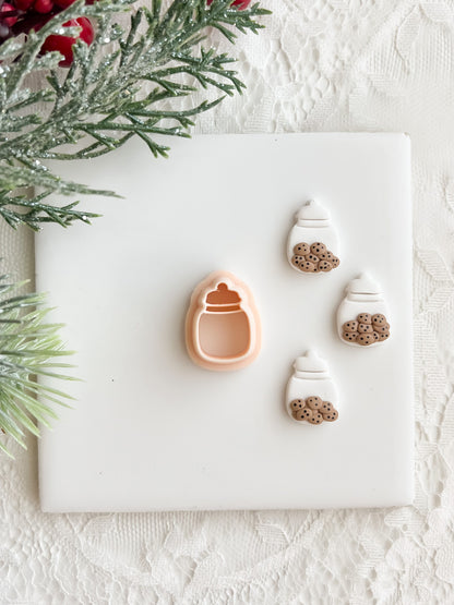 Cookie Jar Clay Cutter | Cookie Jar Polymer Clay Cutter for DIY Baking-Themed Earrings Handmade Jewelry and Fun Kitchen-Inspired Crafts
