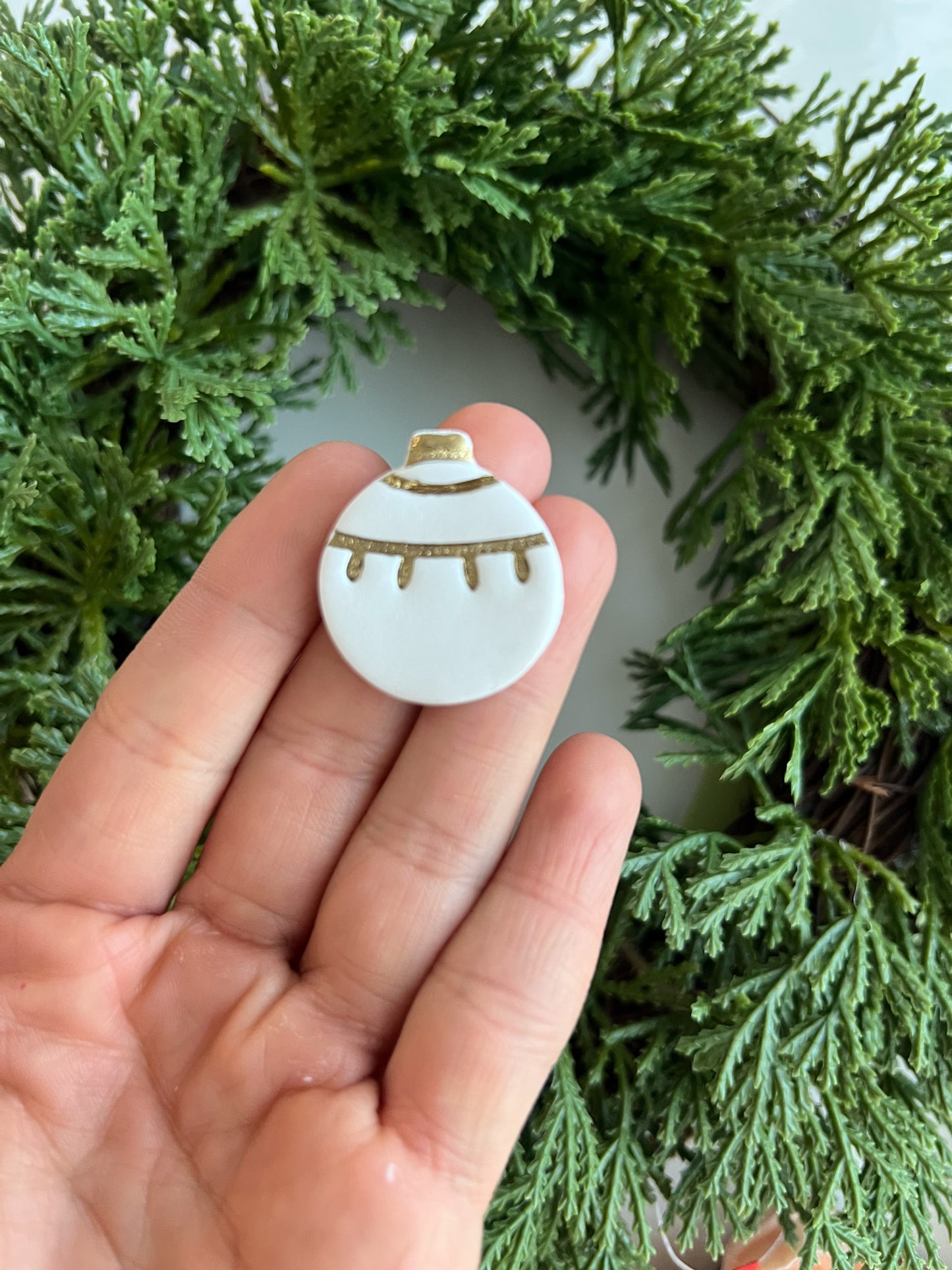 Ornament No. 8 Clay Cutter | Christmas Ornament Polymer Clay Cutter for DIY Earrings and Festive Crafts