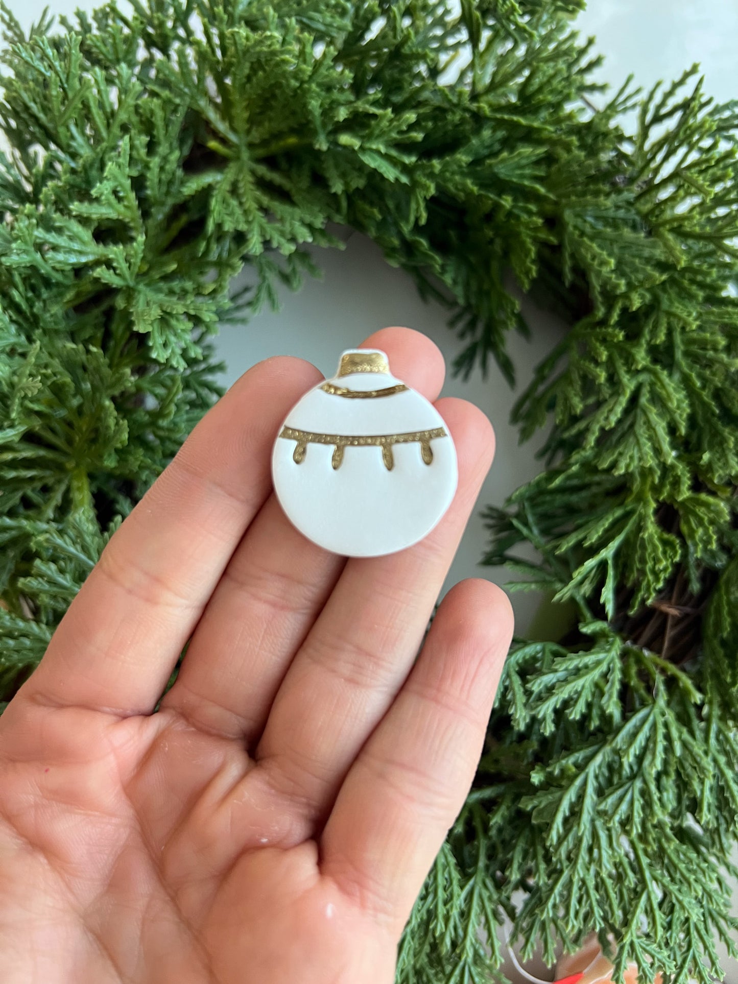 Ornament No. 8 Clay Cutter | Christmas Ornament Polymer Clay Cutter for DIY Earrings and Festive Crafts