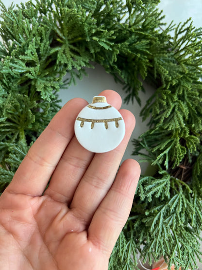 Ornament No. 8 Clay Cutter | Christmas Ornament Polymer Clay Cutter for DIY Earrings and Festive Crafts