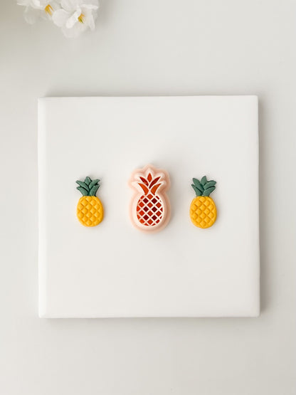 Pineapple Clay Cutter | Pineapple Polymer Clay Cutter for DIY Tropical Earrings Summer Jewelry and Handmade Fruit Accessories