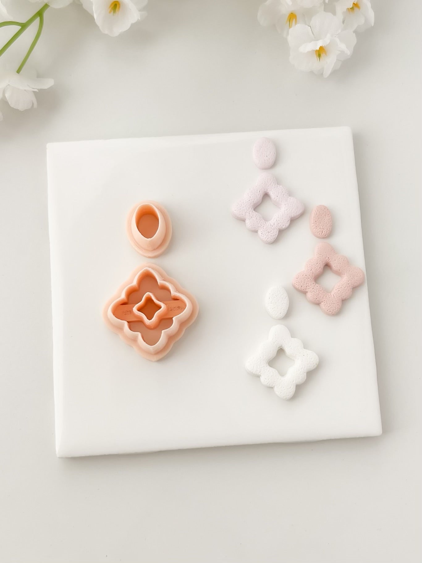 Elegant Dangle No. 1 Clay Cutter | Elegant Dangle No. 1 Polymer Clay Cutter for DIY Fashion Earrings Modern-Themed Jewelry and Handmade Statement Accessories