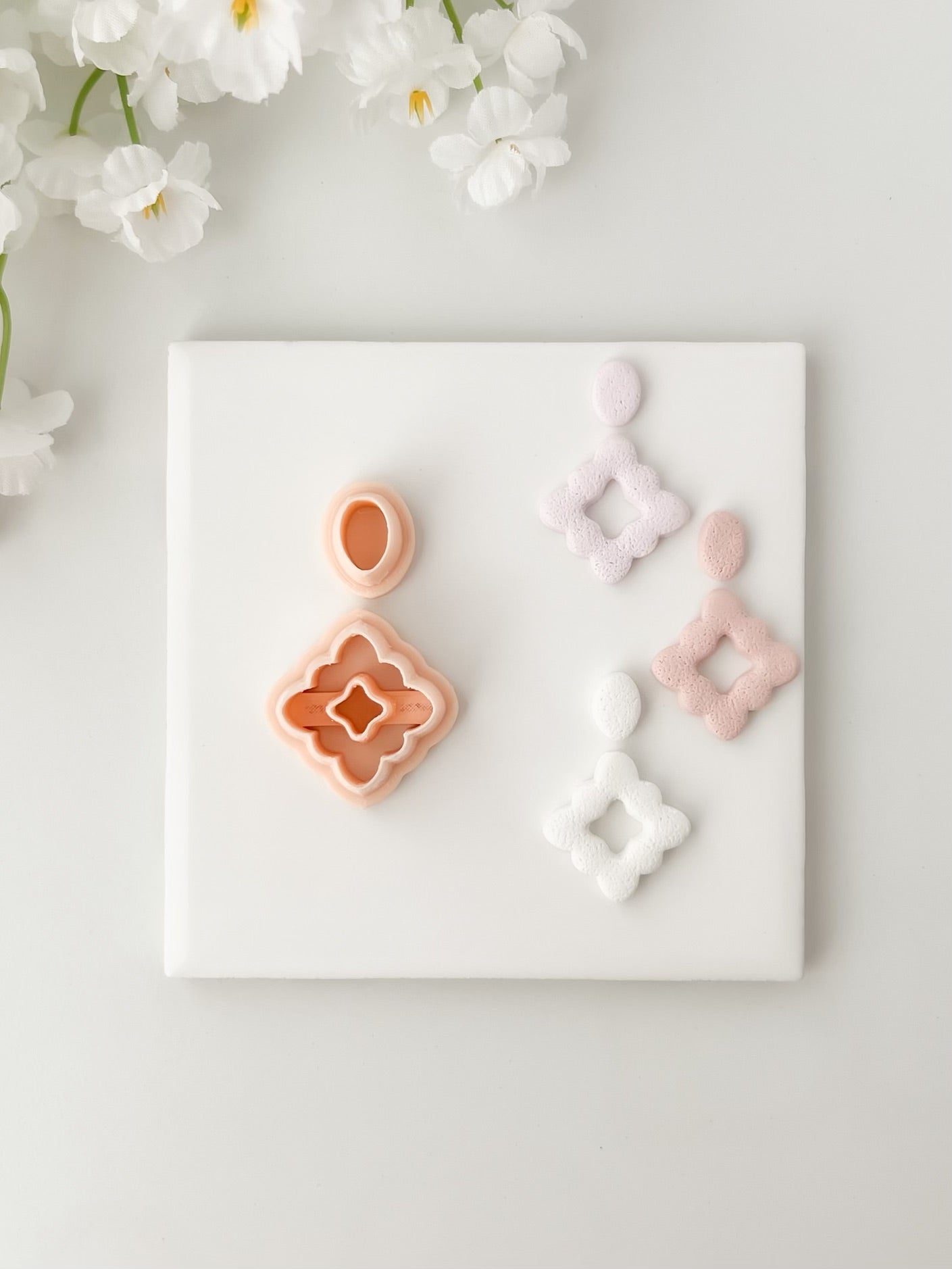 Elegant Dangle No. 1 Clay Cutter | Elegant Dangle No. 1 Polymer Clay Cutter for DIY Fashion Earrings Modern-Themed Jewelry and Handmade Statement Accessories