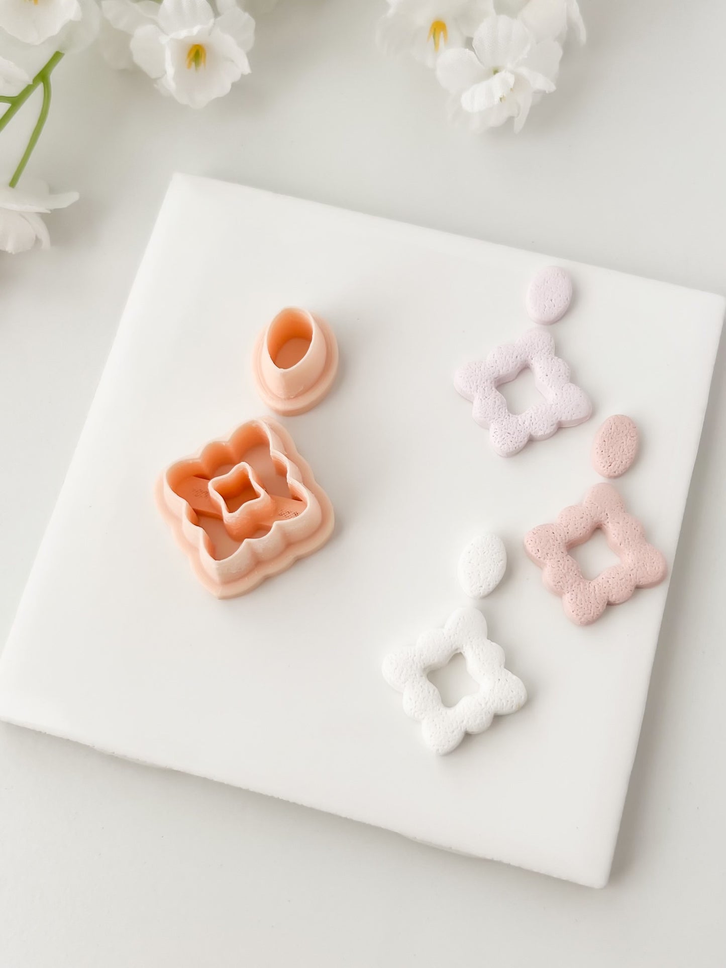 Elegant Dangle No. 1 Clay Cutter | Elegant Dangle No. 1 Polymer Clay Cutter for DIY Fashion Earrings Modern-Themed Jewelry and Handmade Statement Accessories