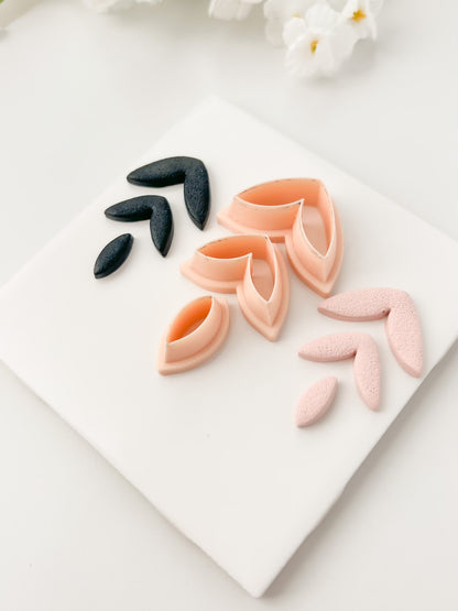 3-Piece Dangle Set | 3-Piece Dangle Set Polymer Clay Cutter for DIY Fashion Earrings Modern-Themed Jewelry and Handmade Elegant Accessories