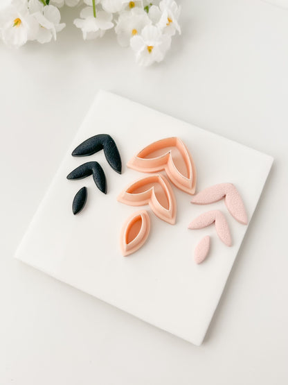 3-Piece Dangle Set | 3-Piece Dangle Set Polymer Clay Cutter for DIY Fashion Earrings Modern-Themed Jewelry and Handmade Elegant Accessories