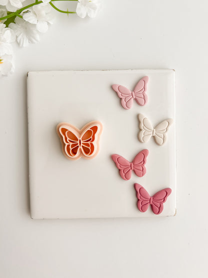 Butterfly No. 8 Clay Cutter | Butterfly No. 8 Polymer Clay Cutter for DIY Nature Earrings Butterfly-Themed Jewelry and Handmade Elegant Accessories