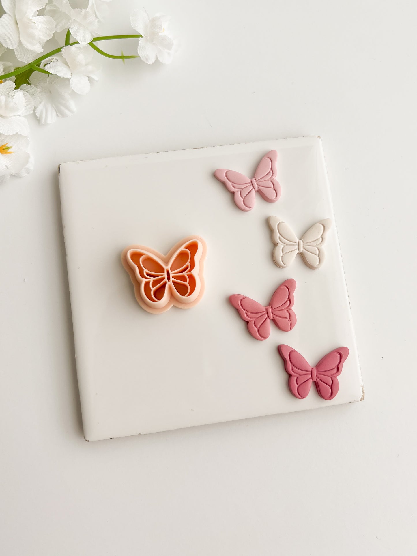 Butterfly No. 8 Clay Cutter | Butterfly No. 8 Polymer Clay Cutter for DIY Nature Earrings Butterfly-Themed Jewelry and Handmade Elegant Accessories
