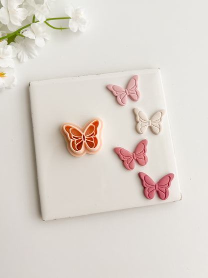 Butterfly No. 8 Clay Cutter | Butterfly No. 8 Polymer Clay Cutter for DIY Nature Earrings Butterfly-Themed Jewelry and Handmade Elegant Accessories
