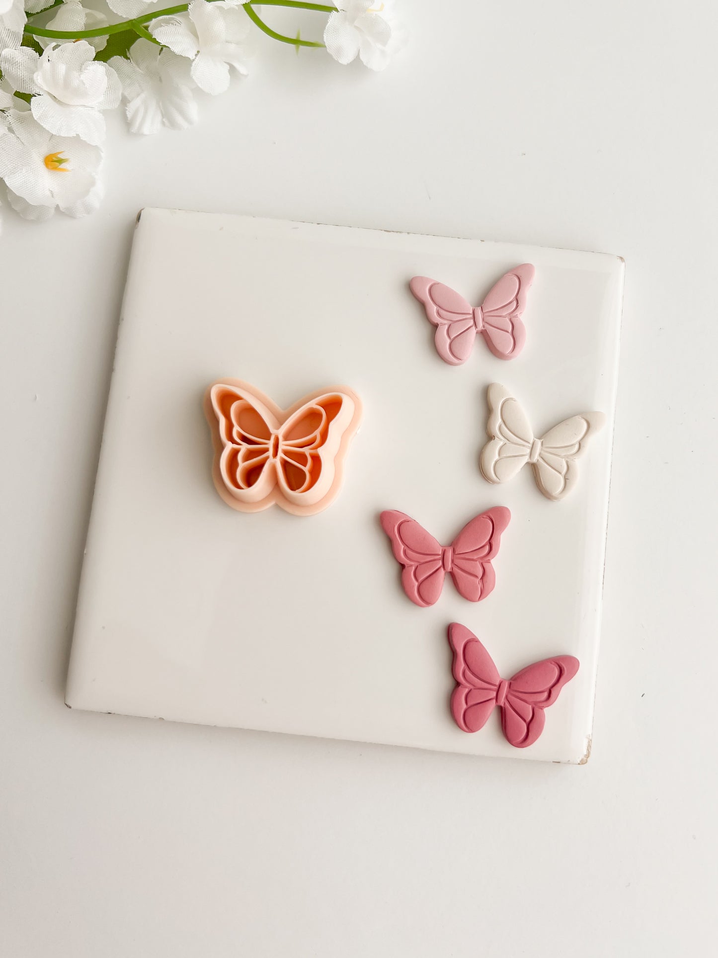 Butterfly No. 8 Clay Cutter | Butterfly No. 8 Polymer Clay Cutter for DIY Nature Earrings Butterfly-Themed Jewelry and Handmade Elegant Accessories
