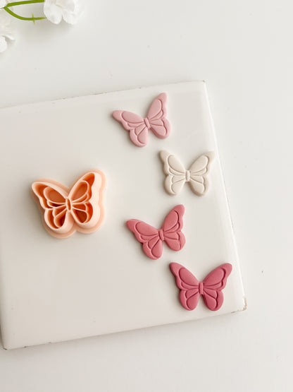 Butterfly No. 8 Clay Cutter | Butterfly No. 8 Polymer Clay Cutter for DIY Nature Earrings Butterfly-Themed Jewelry and Handmade Elegant Accessories