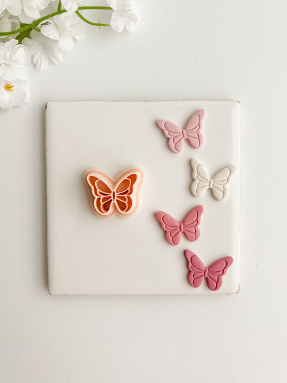 Butterfly No. 8 Clay Cutter | Butterfly No. 8 Polymer Clay Cutter for DIY Nature Earrings Butterfly-Themed Jewelry and Handmade Elegant Accessories