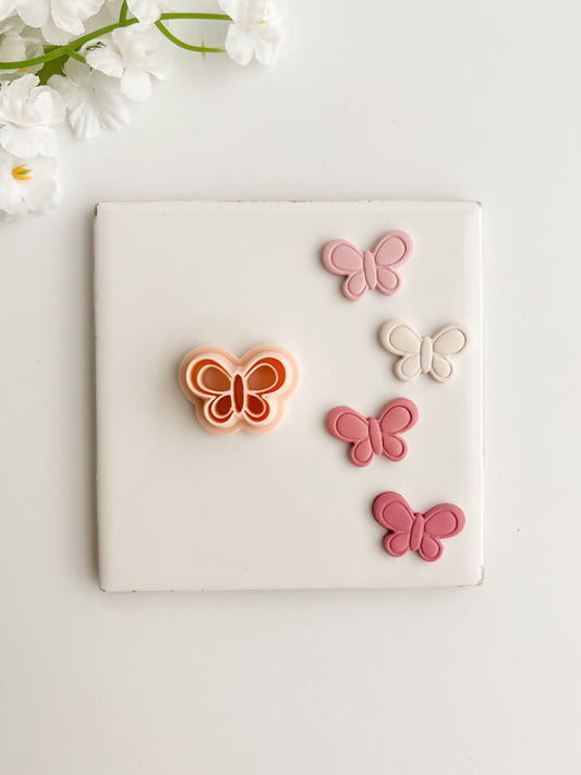 Butterfly No. 9 Clay Cutter | Butterfly No. 9 Polymer Clay Cutter for DIY Nature Earrings Garden-Themed Jewelry and Handmade Cute Accessories