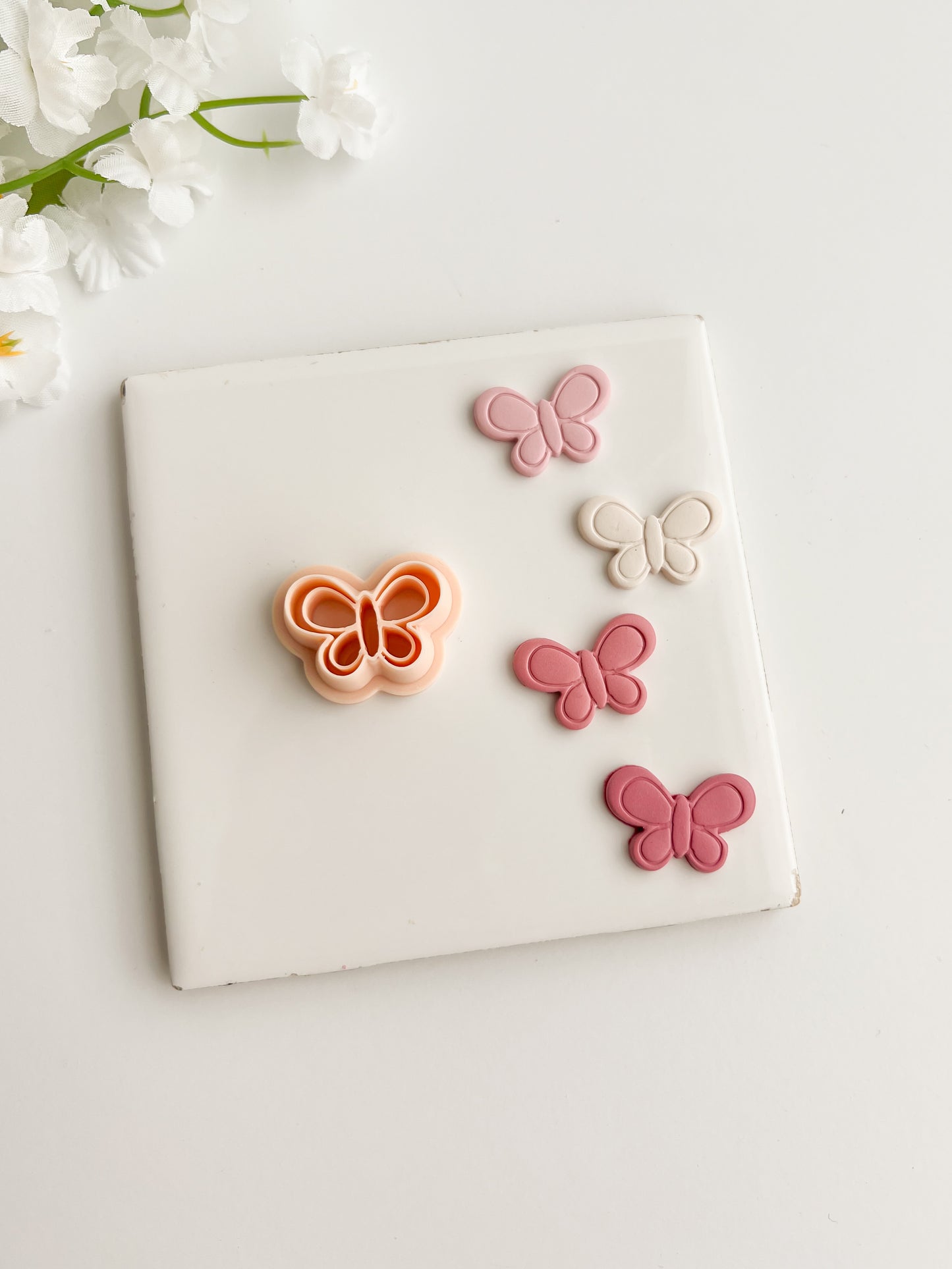 Butterfly No. 9 Clay Cutter | Butterfly No. 9 Polymer Clay Cutter for DIY Nature Earrings Garden-Themed Jewelry and Handmade Cute Accessories