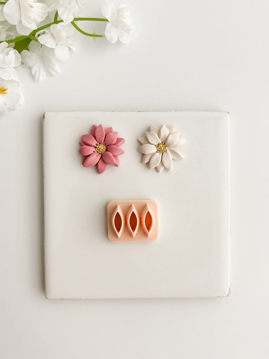 Petal Cluster Set No. 3 Clay Cutter | Petal Cluster Set No. 3 Polymer Clay Cutter for DIY Flower Earrings Garden-Themed Jewelry and Handmade Cute Accessories