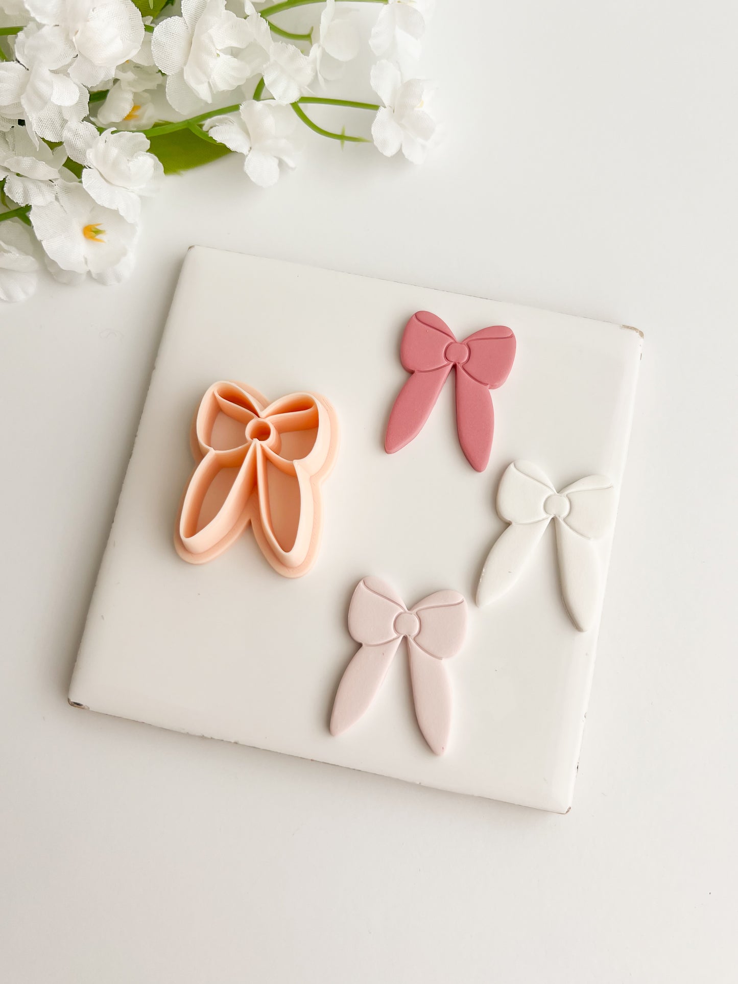 Coquette Bow No. 8 Clay Cutter | Coquette Bow No. 8 Polymer Clay Cutter for DIY Cute Earrings Bow-Themed Jewelry and Handmade Fashion Accessories