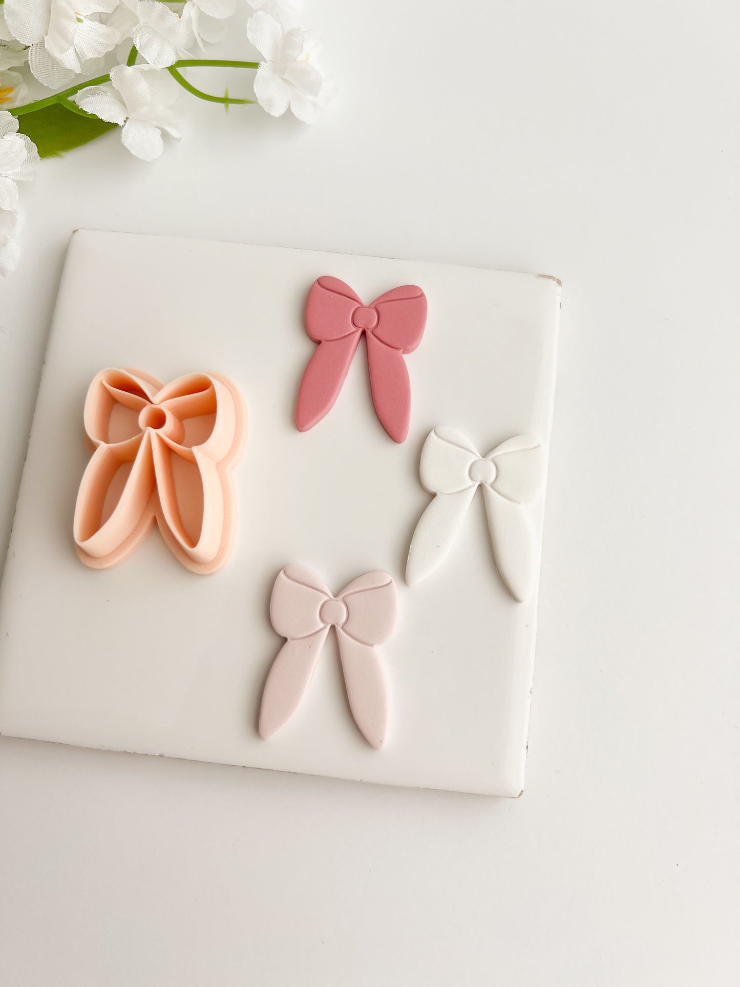 Coquette Bow No. 8 Clay Cutter | Coquette Bow No. 8 Polymer Clay Cutter for DIY Cute Earrings Bow-Themed Jewelry and Handmade Fashion Accessories