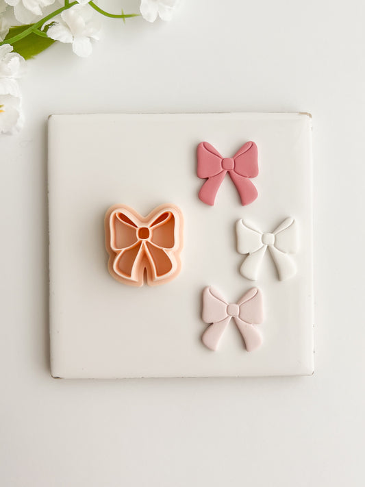 Coquette Bow No. 1 Clay Cutter | Coquette Bow No. 1 Polymer Clay Cutter for DIY Fashion Earrings Elegant-Themed Jewelry and Handmade Cute Accessories
