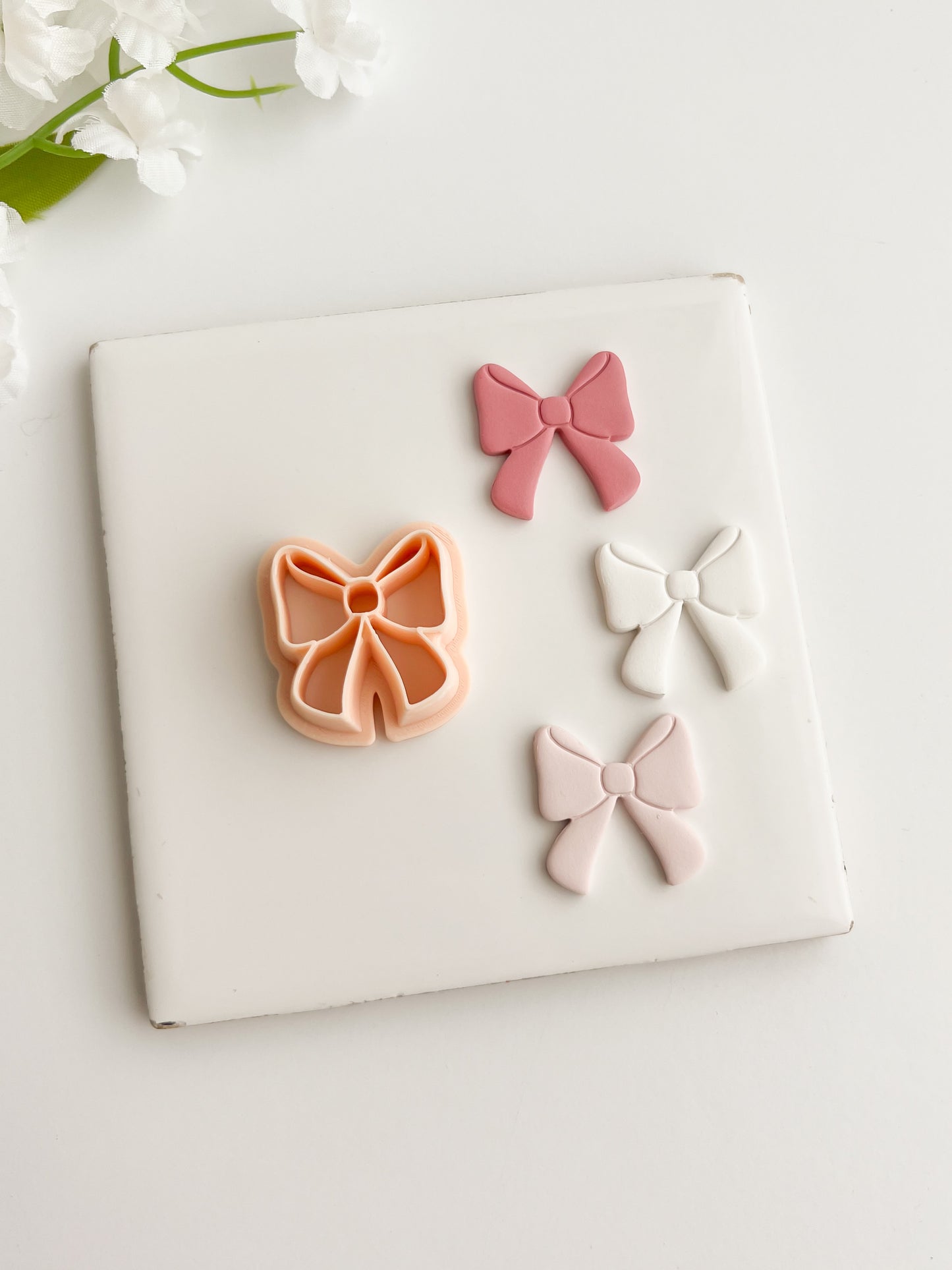 Coquette Bow No. 1 Clay Cutter | Coquette Bow No. 1 Polymer Clay Cutter for DIY Fashion Earrings Elegant-Themed Jewelry and Handmade Cute Accessories