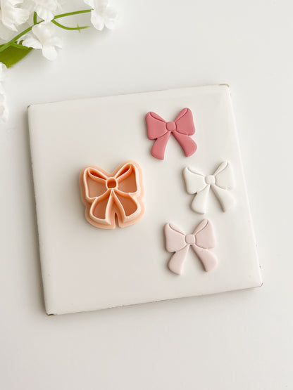 Coquette Bow No. 1 Clay Cutter | Coquette Bow No. 1 Polymer Clay Cutter for DIY Fashion Earrings Elegant-Themed Jewelry and Handmade Cute Accessories