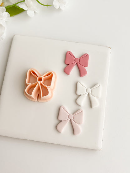 Coquette Bow No. 1 Clay Cutter | Coquette Bow No. 1 Polymer Clay Cutter for DIY Fashion Earrings Elegant-Themed Jewelry and Handmade Cute Accessories