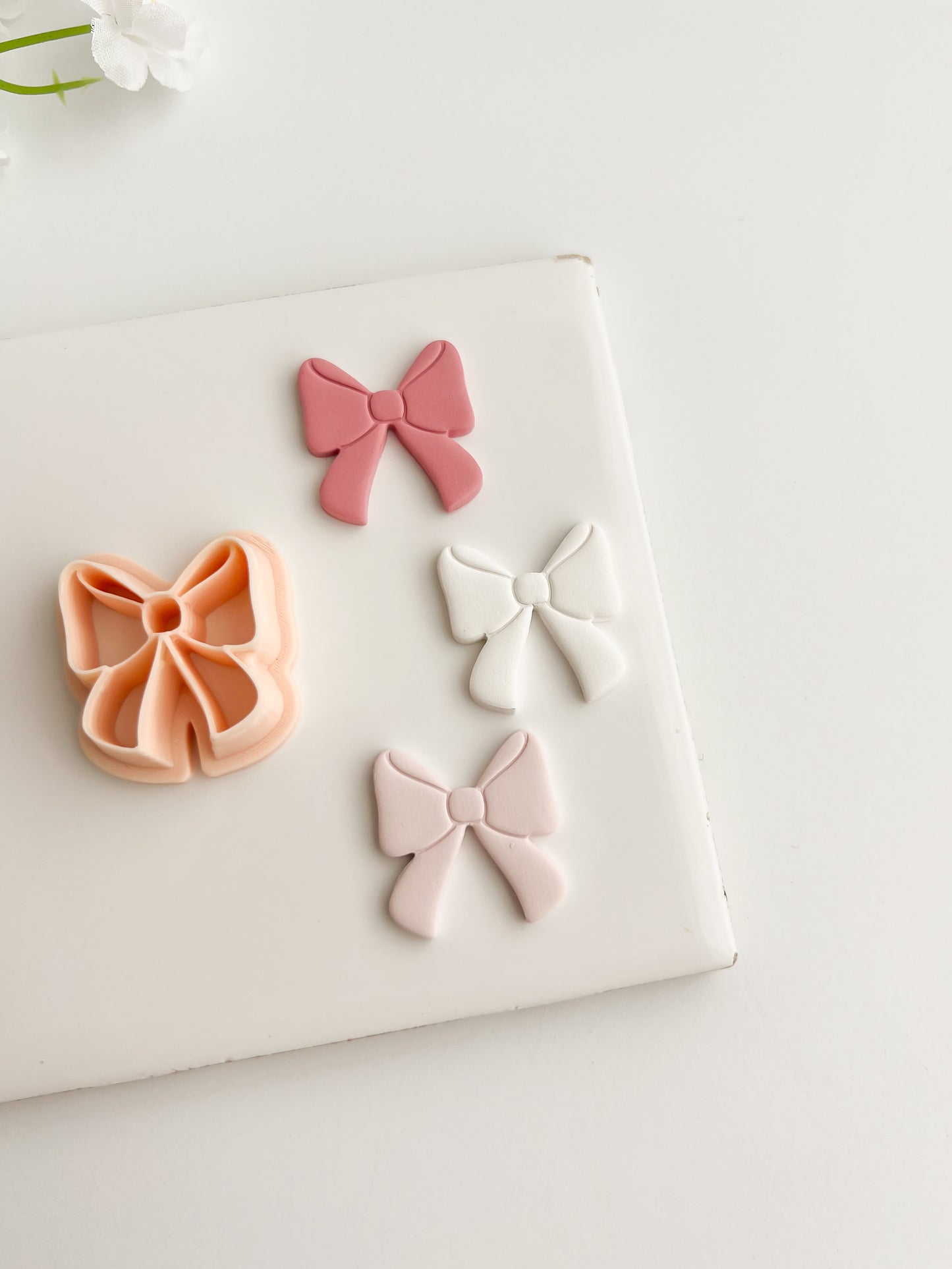 Coquette Bow No. 1 Clay Cutter | Coquette Bow No. 1 Polymer Clay Cutter for DIY Fashion Earrings Elegant-Themed Jewelry and Handmade Cute Accessories