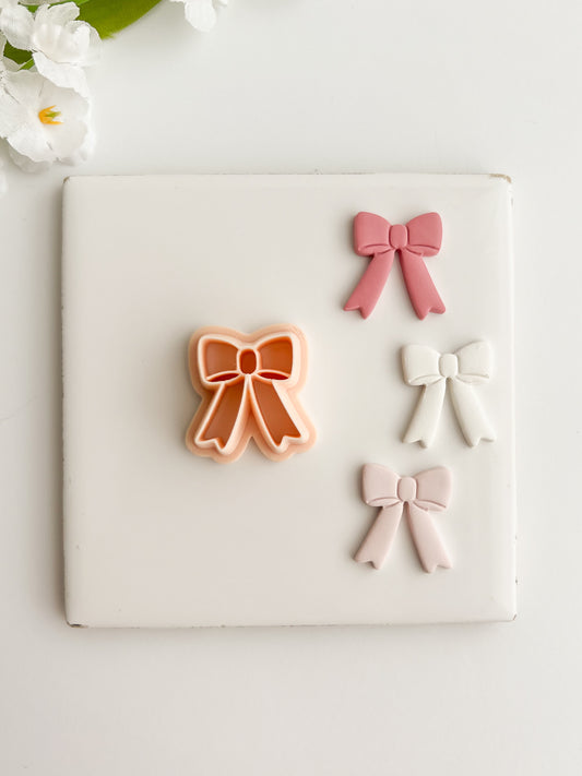 Coquette Bow No. 2 Clay Cutter | Coquette Bow No. 2 Polymer Clay Cutter for DIY Cute Earrings Fashion-Themed Jewelry and Handmade Elegant Accessories