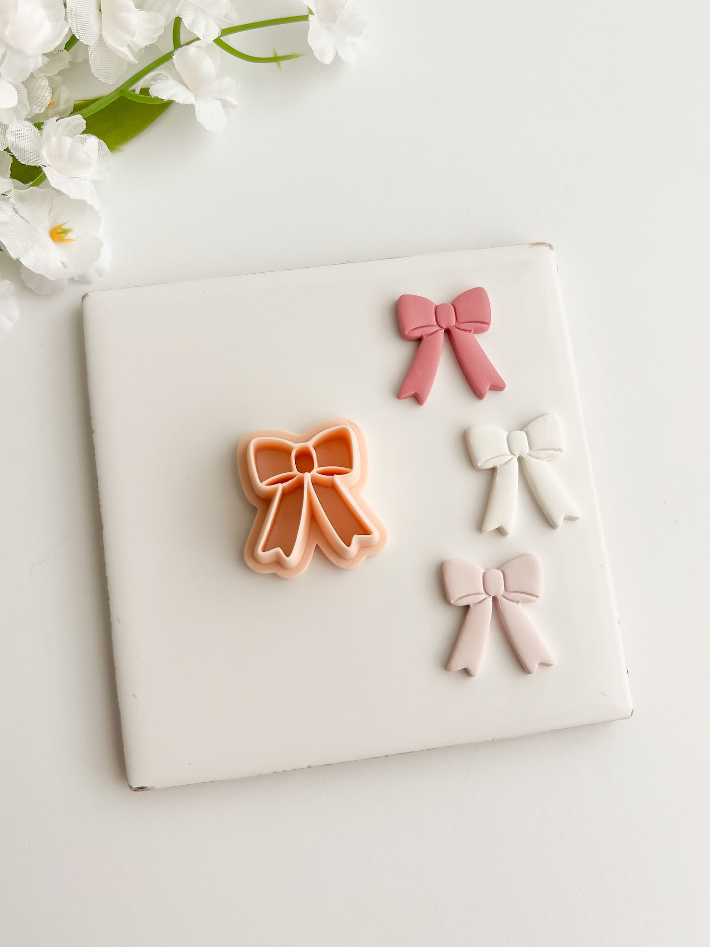 Coquette Bow No. 2 Clay Cutter | Coquette Bow No. 2 Polymer Clay Cutter for DIY Cute Earrings Fashion-Themed Jewelry and Handmade Elegant Accessories