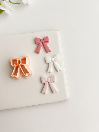 Coquette Bow No. 2 Clay Cutter | Coquette Bow No. 2 Polymer Clay Cutter for DIY Cute Earrings Fashion-Themed Jewelry and Handmade Elegant Accessories