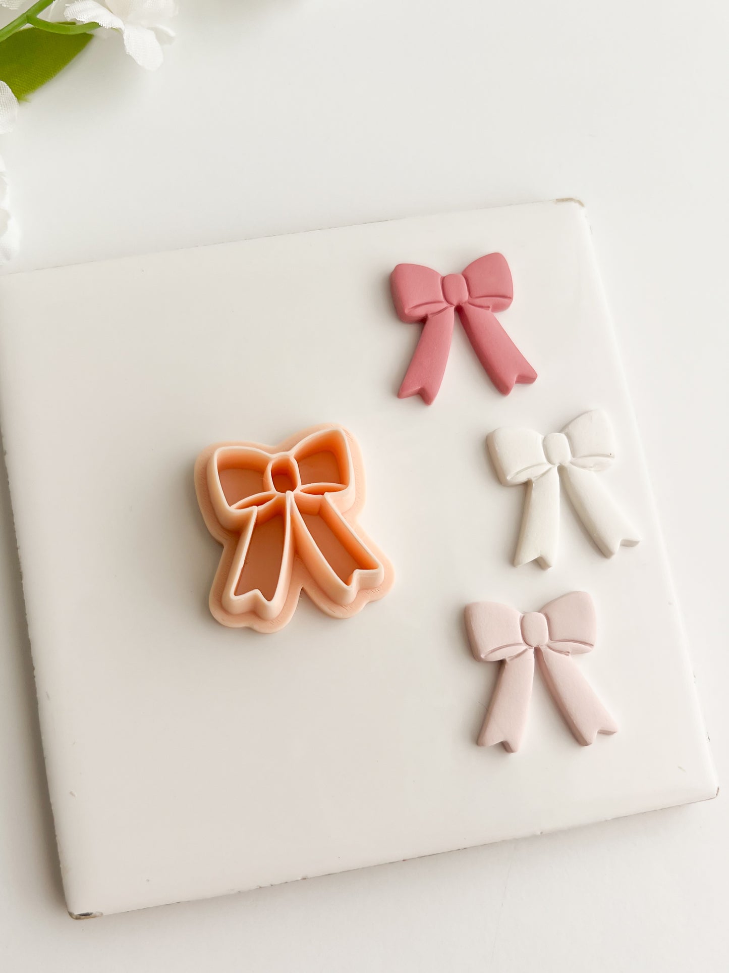 Coquette Bow No. 2 Clay Cutter | Coquette Bow No. 2 Polymer Clay Cutter for DIY Cute Earrings Fashion-Themed Jewelry and Handmade Elegant Accessories